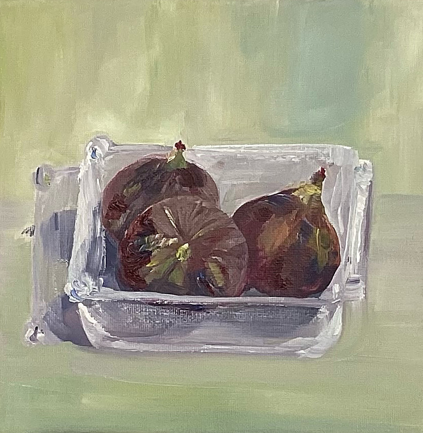 FIGS - still life oil on canvas by East Yorkshire artist Wendy Medlam