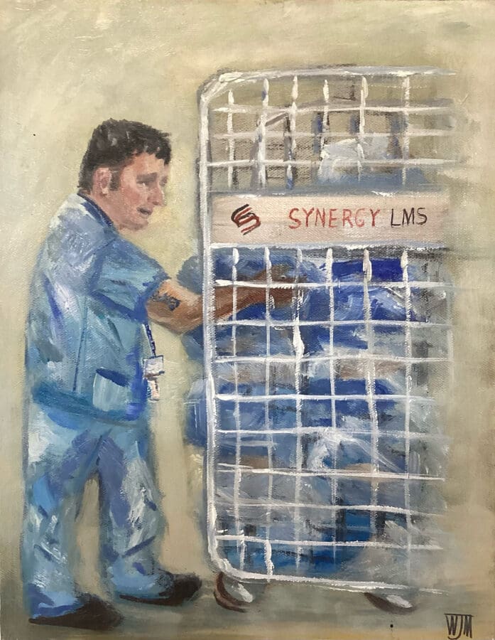 John - oil on board by East Yorkshire artist Wendy Medlam