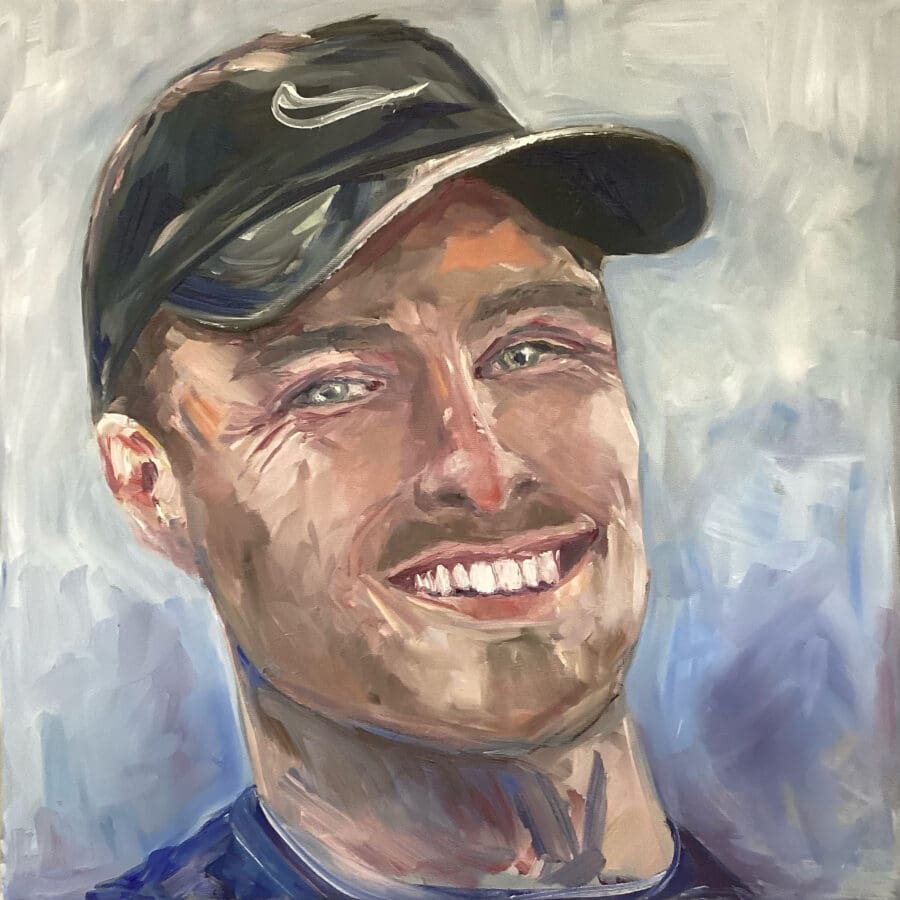 Nathan - portrait oil on canvas by East Yorkshire artist Wendy Medlam
