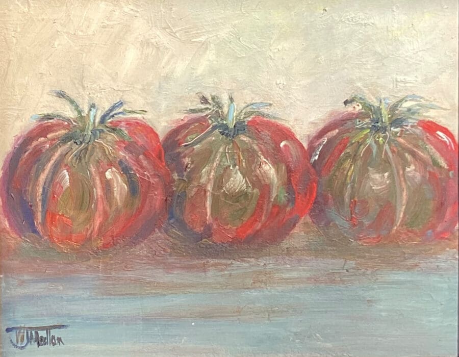 3 Black Krim – still life oil on board by East Yorkshire artist Wendy Medlam
