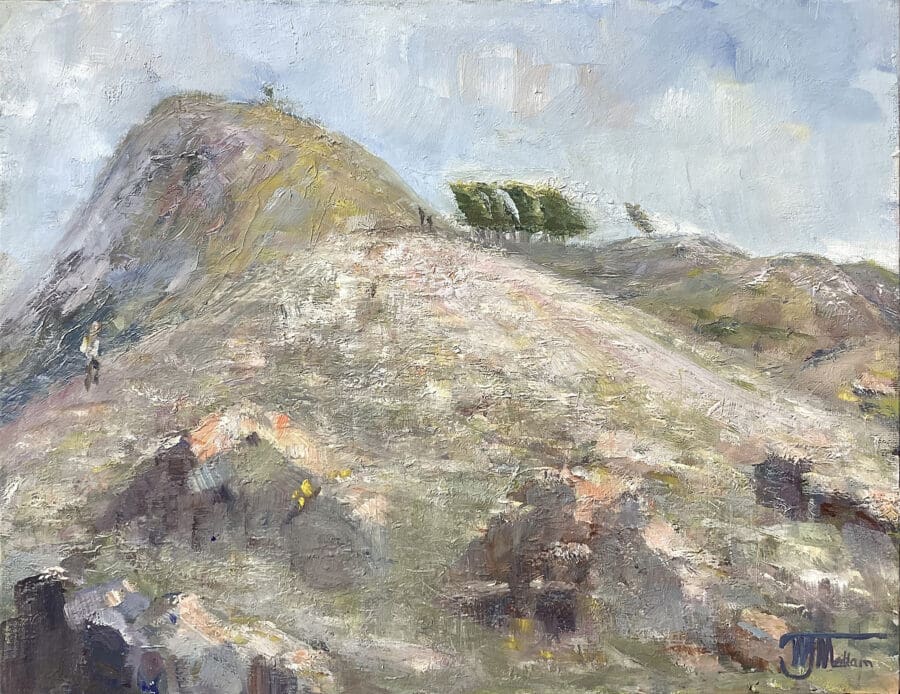 Beinn Alligin – landscape in oil on canvas by East Yorkshire artist Wendy Medlam