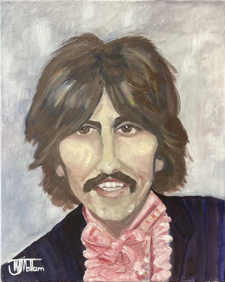 George - portrait study oil on canvas by East Yorkshire artist Wendy Medlam