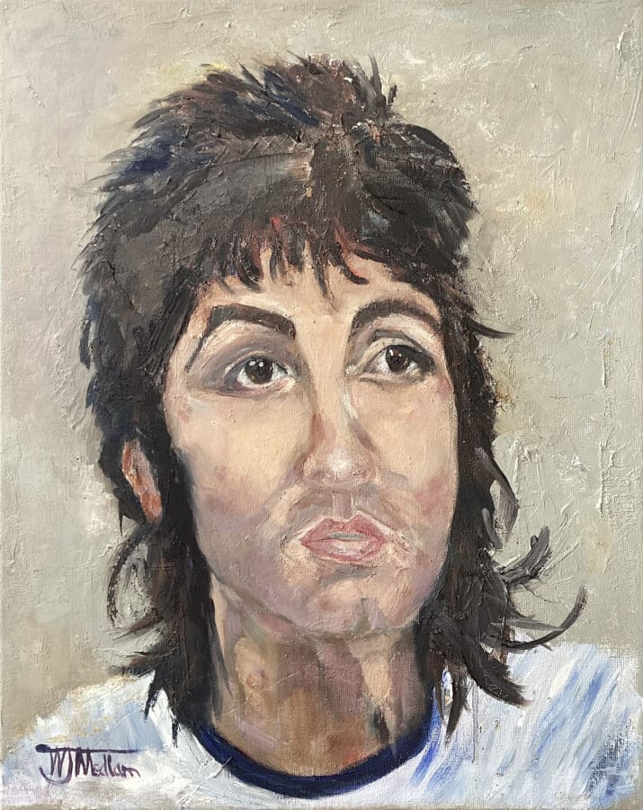 Paul - portrait study oil on canvas by East Yorkshire artist Wendy Medlam