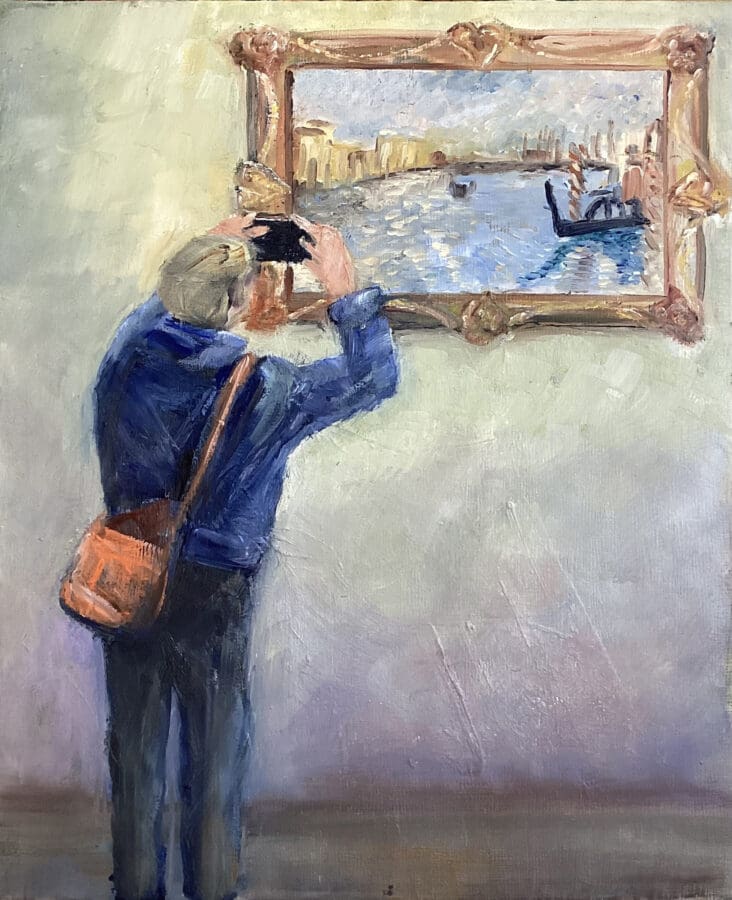 Click - Oil on board by East Yorkshire artist Wendy Medlam