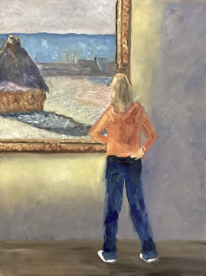 Hay! - Oil on board by East Yorkshire artist Wendy Medlam