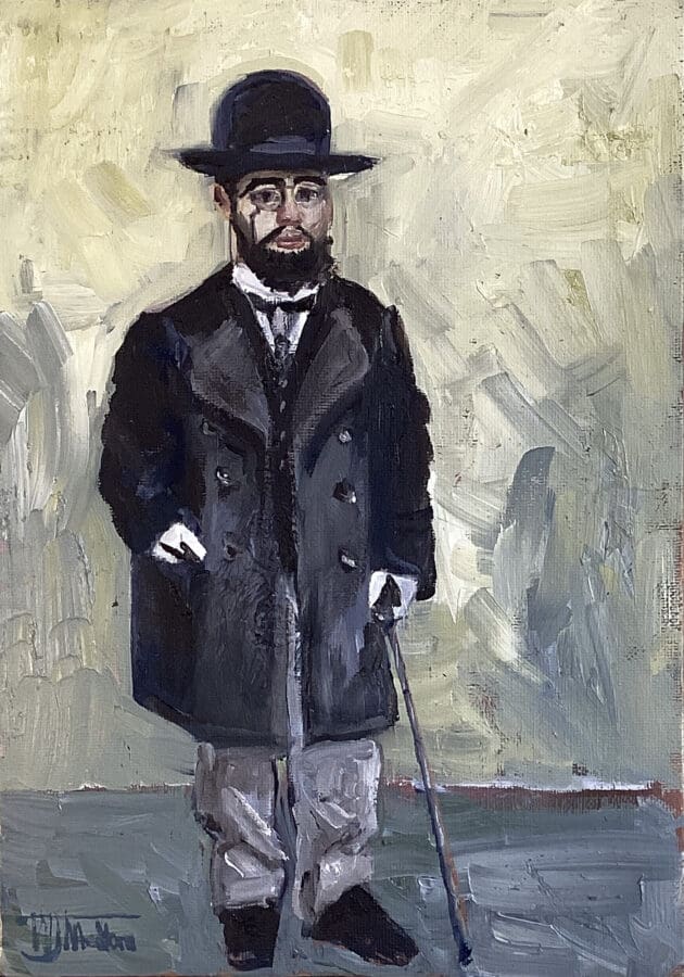 Henri de Toulouse Lautrec - Oil on canvas by East Yorkshire artist Wendy Medlam