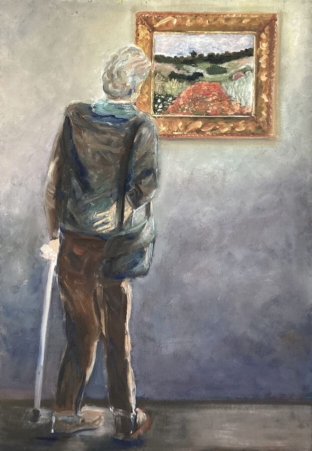 Old Friends - Oil on board by East Yorkshire artist Wendy Medlam