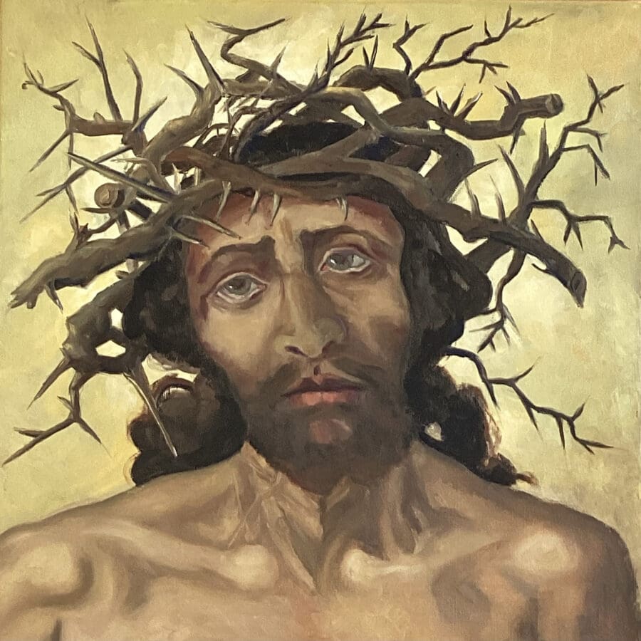 The Crown of Christ - Oil on canvas by East Yorkshire artist Wendy Medlam
